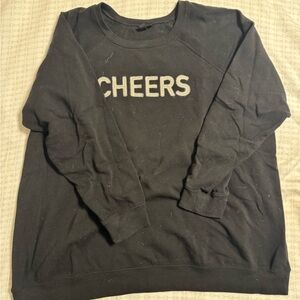 Torrid CHEERS crew neck sweatshirt Super soft Size 3